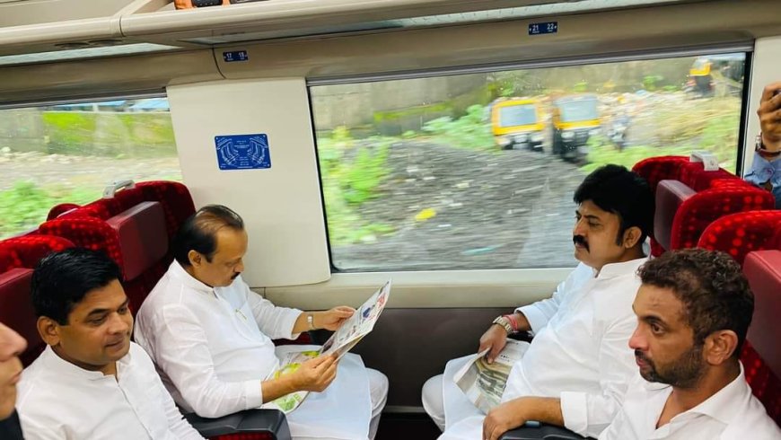 Deputy CM, Ajit Pawar Travels in the esteemed Vande Bharat Express