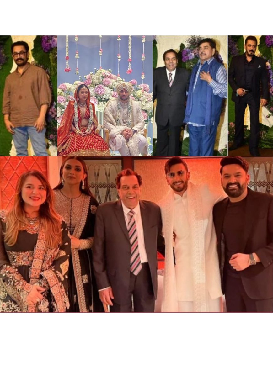 Bollywood celebs attend Karan Deol's wedding reception