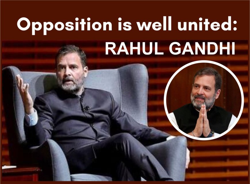 Opposition is well united: Rahul Gandhi