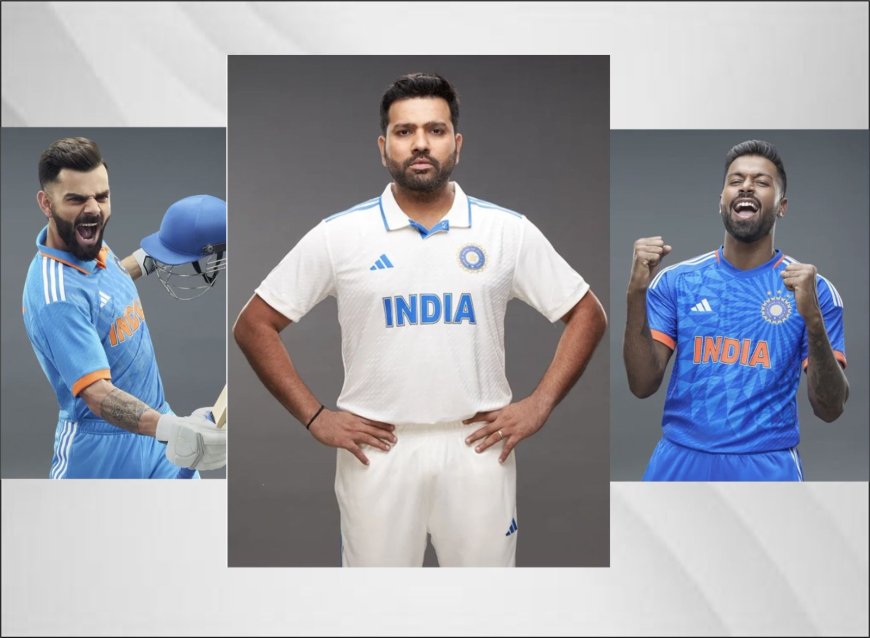 Team India gets new jerseys for all three formats.