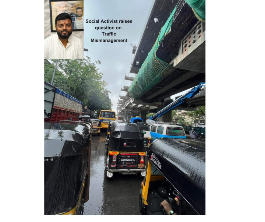 Mira Bhayander Social activist raises question on traffic mismanagement.