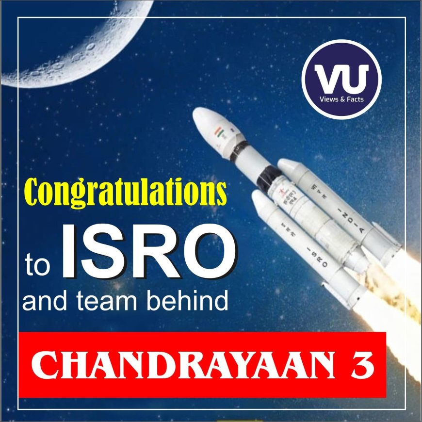 Chandrayaan -3 makes a historic landing on the Moon.