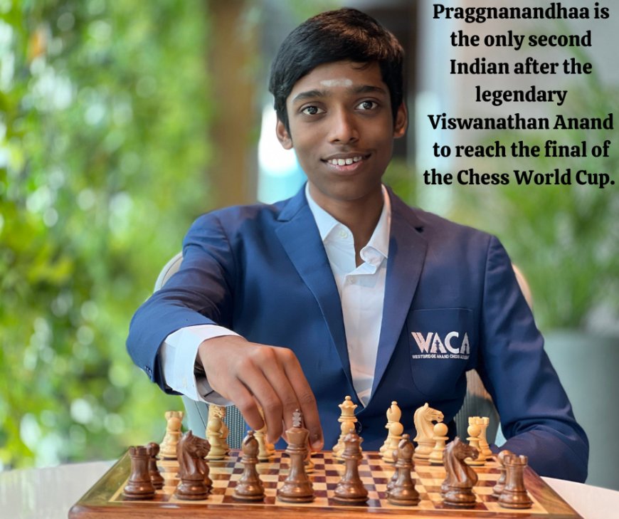 PM Modi meets Chess World Cup star player R Praggnanandhaa